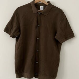 Zara shirt for men in brownish green
